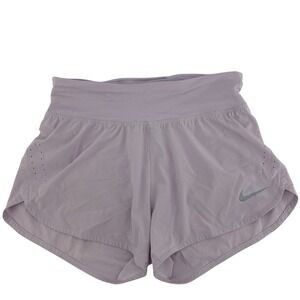 Nike Women's S Eclipse‎ Running Shorts Lilac Dri-FIT Hi-Rise Clean Girl Pockets